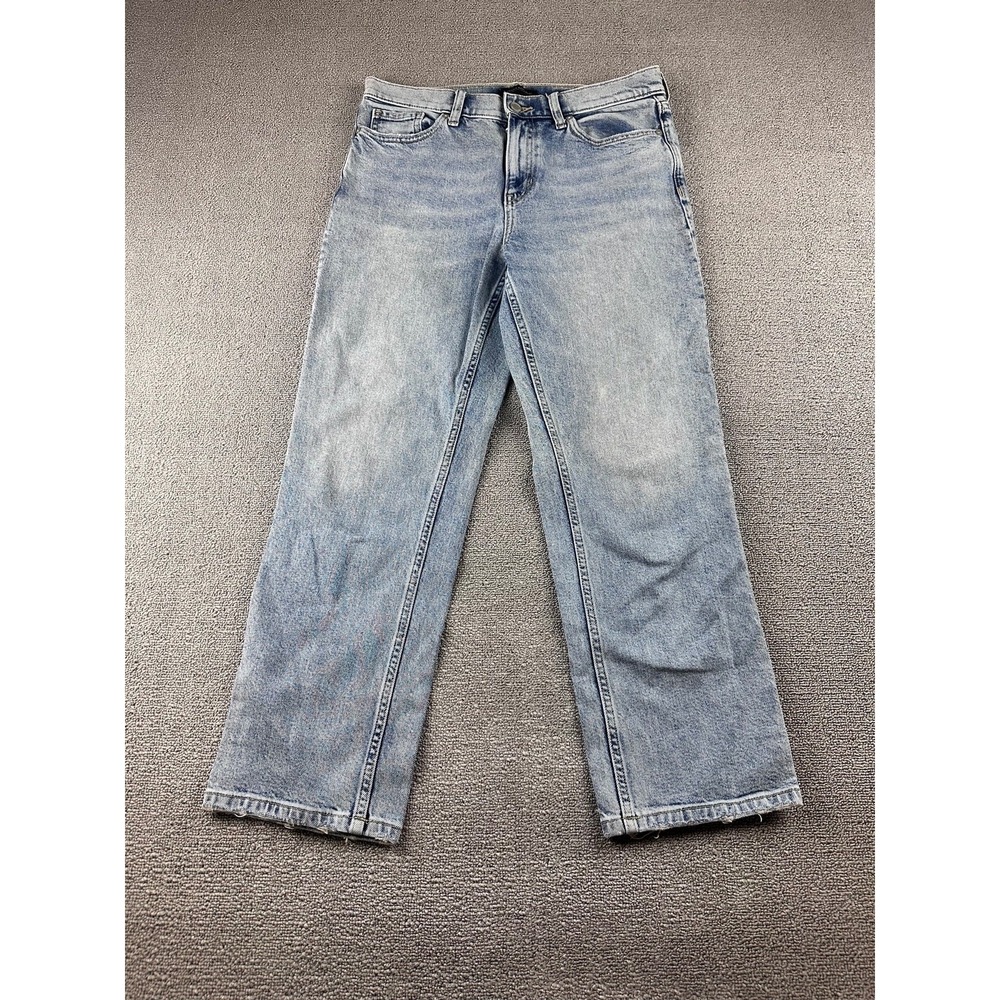Banana Republic Jeans Women 29 Blue High-Rise Straight Acid Wash Stretch Brunch